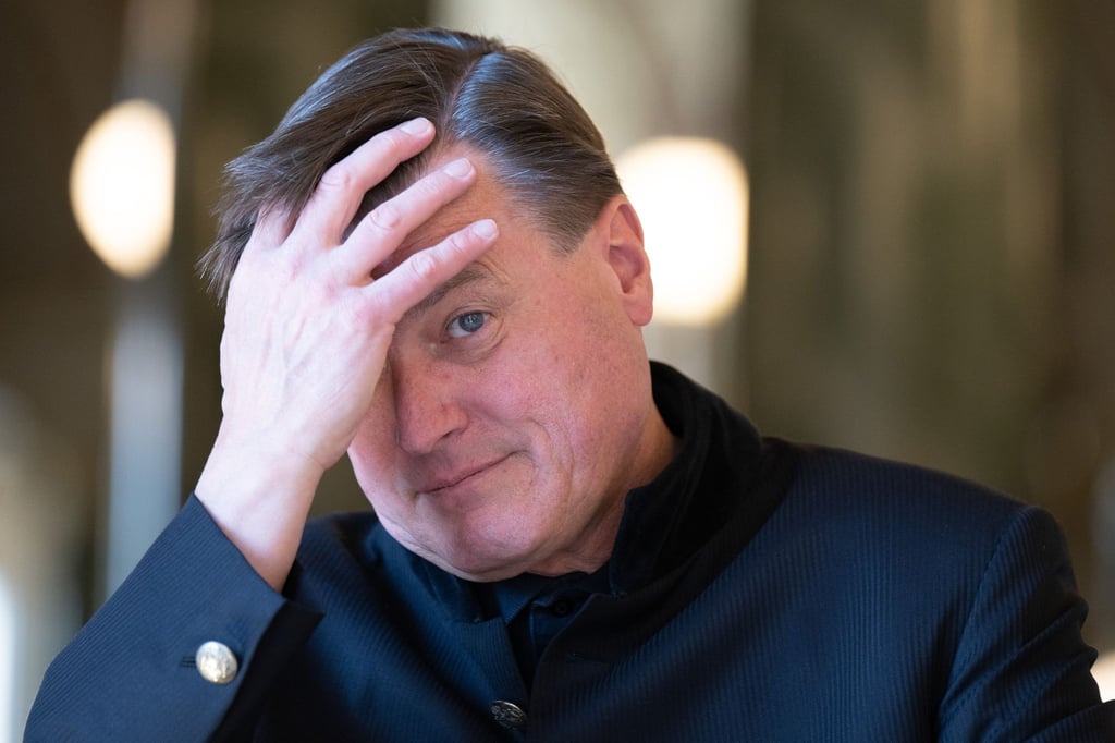 Christian Thielemann, Chefdirigent der Sächsischen Staatskapelle, während einer Pressekonferenz in der Semperoper Dresden.