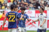 Japan gewinnt 2:0 gegen die USA. Grund zur Freude gibt es für Mitoma Kaoru (M), der für das 2:0 sorgte.