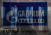 Das Logo von Gazprom Germania GmbH, Tochterunternehmen der Gazprom Export des russischen Gasversorgers Gazprom.