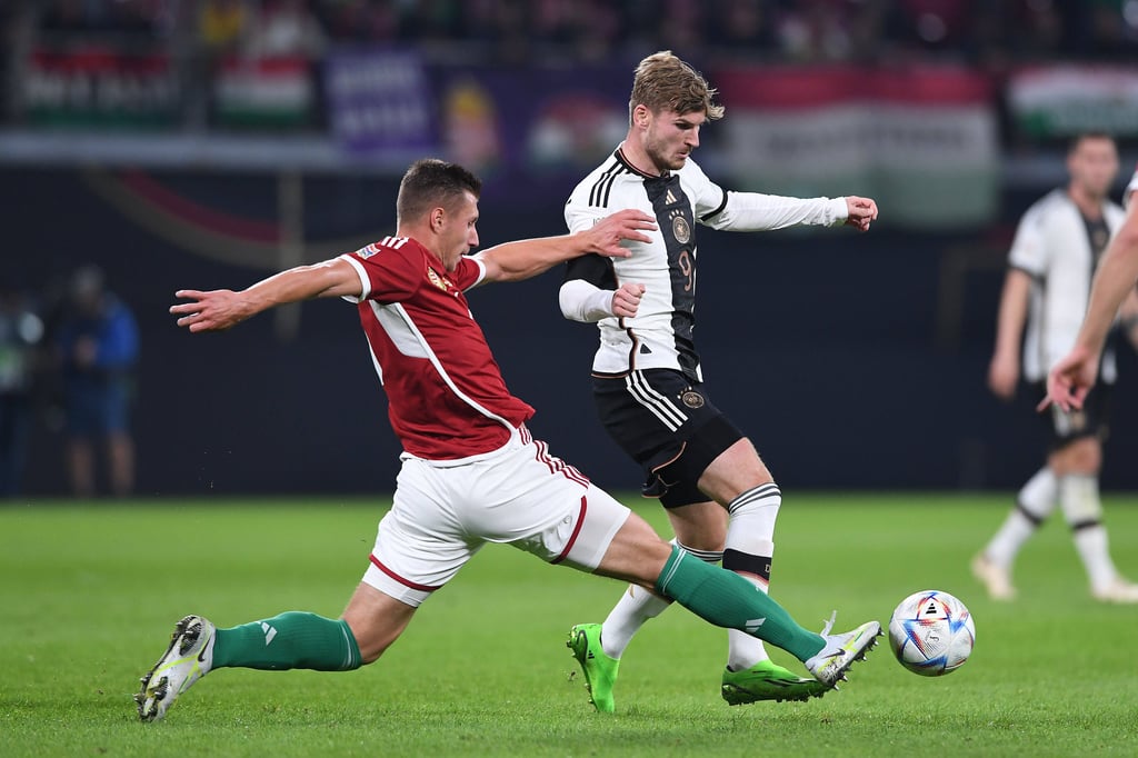 Ungarisch-Deutsches Duell der RB-Profis Willi Orban und Timo Werner
