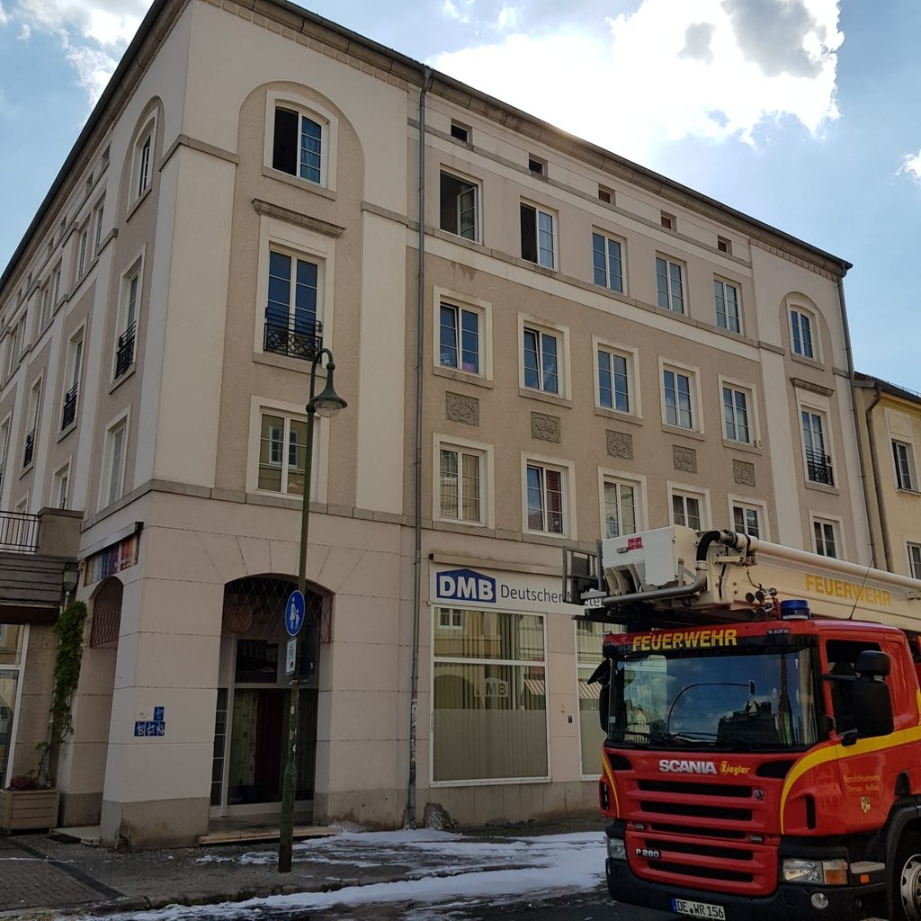 In der Ferd.v-Schill-Straße hat am Freitag ein Dachstuhl gebrannt