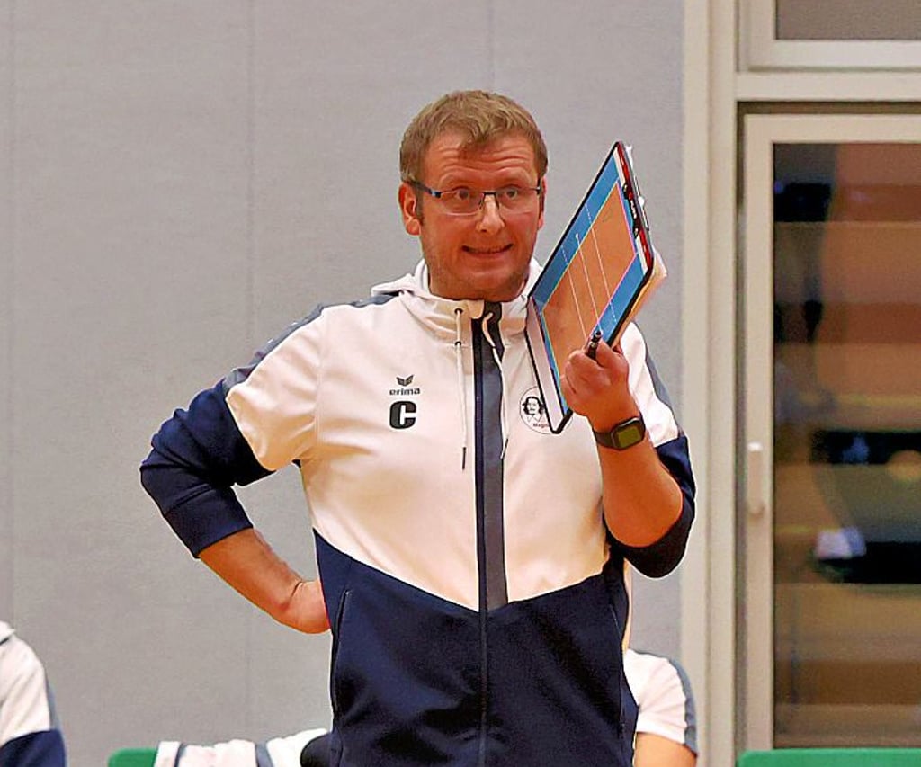 Trainer Marko Schulz erwartet eine spannende Volleyball-Serie in der 3. Liga.