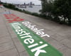 Auf einer Fläche ist der Schriftzug „23.09. Globaler Klimastreik“ zu lesen.