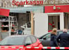 Der völlig zerstörte Container der Sparkasse in Wasserleben. Bei der Explosion am 7. Dezember vergangenen Jahres entstand ein Sachschaden von 140 000 Euro. 