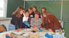 Lehrerin Nataliia Vodianytska unterrichtet ihre sieben Schüler  an der Fontaneschule in Arendsee in deutscher Sprache.
