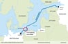 Südöstlich der dänischen Insel Bornholm scheint die Gaspipeline Nord Stream 2 zerstört zu sein. Große Mengen Gas entweichen in die Ostsee. 