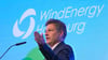 Robert Habeck (Bündnis 90/Die Grünen), Bundesminister für Wirtschaft und Klimaschutz, spricht während der Eröffnung der Messe WindEnergy Hamburg.