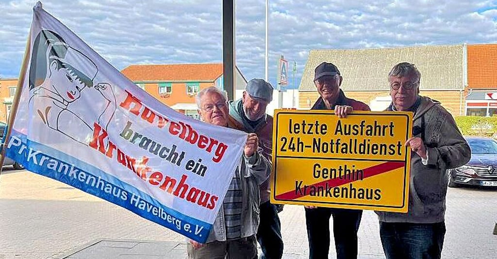 Gemeinsame Mahnwache in Havelberg.
