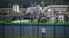 Rohrsysteme und Absperrvorrichtungen in der Gasempfangsstation der Ostseepipeline Nord Stream 2 in Lubmin.