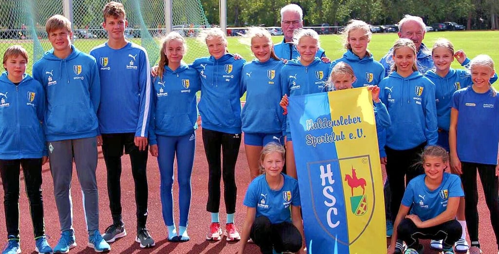 In Bernburg freut sich das HSC-Team am Ende über einen tollen zweiten Platz.