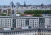 Blick auf Wohnhäuser im Berliner Osten.