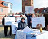 2020 sammelte die Linksinitiative zum Beispiel auf dem Seehäuser Postplatz Unterschriften für das Volksbegehren gegen den Lehrermangel in Sachsen-Anhalt.