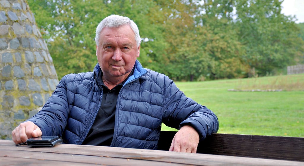 Bernd Drong auf dem Freizeitgelände an der Biese in Rossau. 