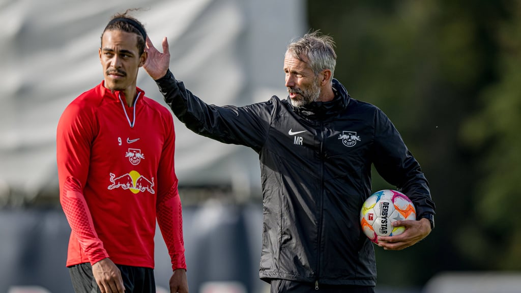 Yussuf Poulsen wird Marco Rose gegen Bochum fehlen.