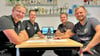 Die vier Stimmen des Steilpass-Börde-Podcasts von links: Arne Jacobs, Florian Klamke, Philipp Nauthe und Danny Kaschlaw. 