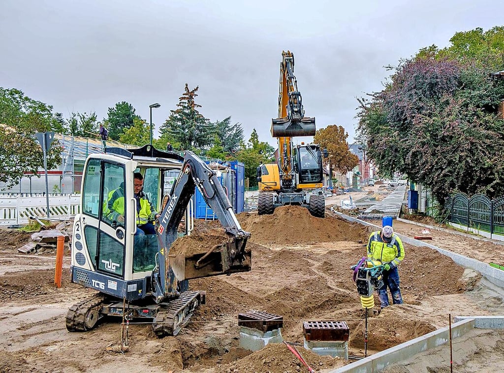In der Charlottenstraße in Wittenberg wird gegenwärtig gebaut. Die Stadtverwaltung spricht hier von einer Erschließung.