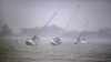 Segelbote in Venice - Hurrikan „Ian“ ist auf die Westküste von Florida getroffen.
