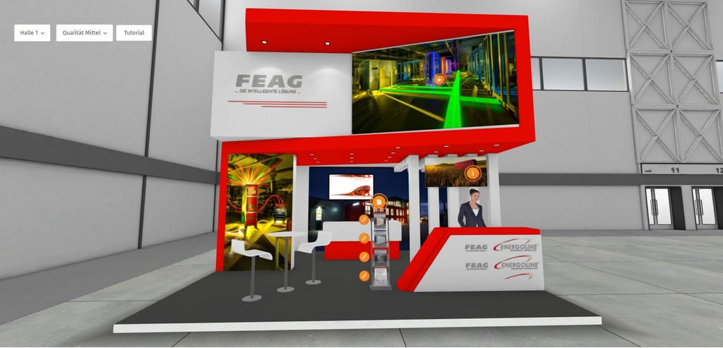 Symbolfoto - Im März 2021 fand die Messer virtuell statt. Hier der Stand der Feag auf der digitalen Ausbildungsmesse "Zack" in Mansfeld-Südharz.