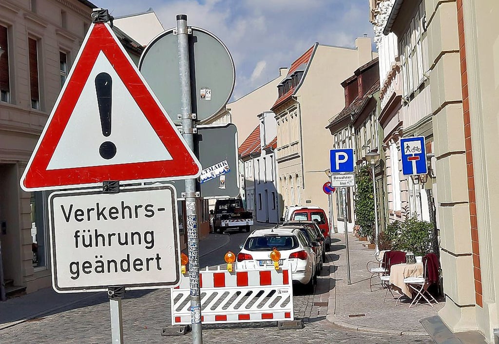 Kein Durchkommen für Autofahrer: In Stendal gibt es eine neue Sackgasse.