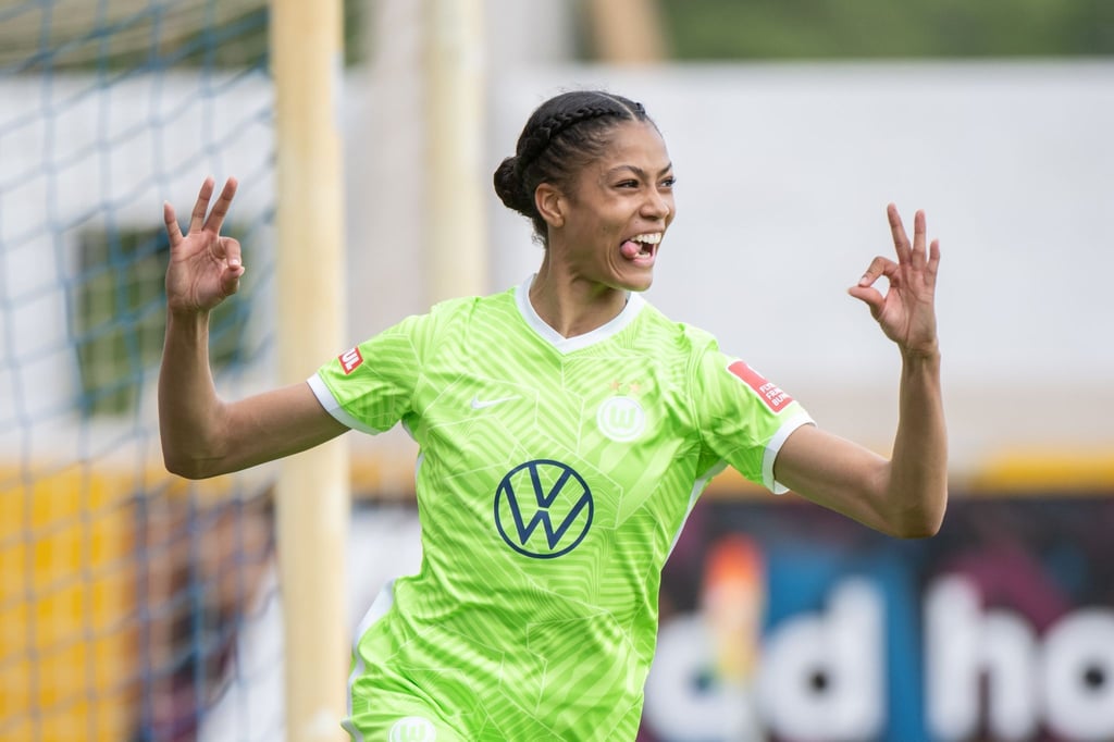 Sveindis Jonsdottir erzielte zwei Treffer für die Wolfsburgerinnen.