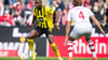 Dortmunds Anthony Modeste (l) in der Partie gegen den 1. FC Köln. .