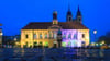 Blick auf das Rathaus in Magdeburg.