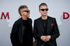 Die Musiker Martin Gore (l) und Dave Gahan von Depeche Mode bei einem Fototermin.