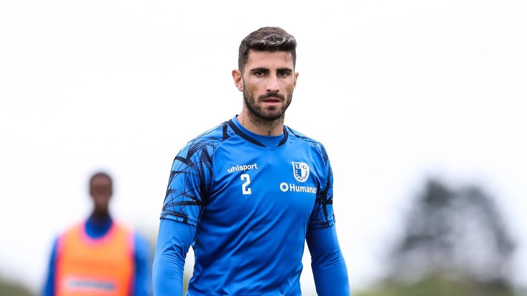 Cristiano Piccini vom 1. FC Magdeburg. Wird er nach seinen Adduktorenproblemen noch vor dem Spiel gegen den SV Sandhausen am Sonntag fit?