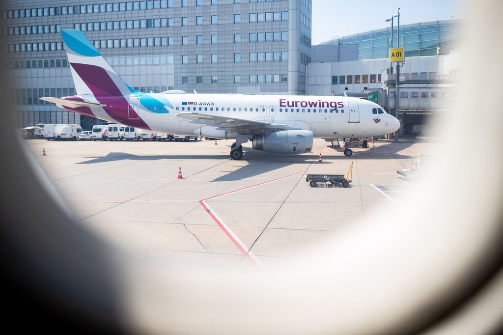 Viele Maschinen bleiben wohl am Boden: Bei Eurowings Deutschland sind die Pilotinnen und Piloten am Donnerstag zum Streik aufgerufen.