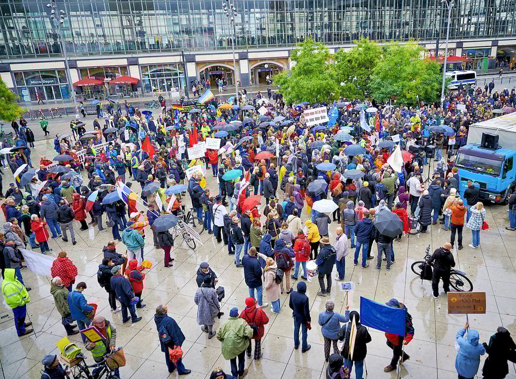 Die Demo der „Handwerker für den Frieden“ in Berlin blieb weit hinter den Erwartungen der Organisatoren zurück.
