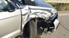 Unfall mit Kettenreaktion auf der A9 bei Wolfen: Eines der beschädigten Autos von der A9