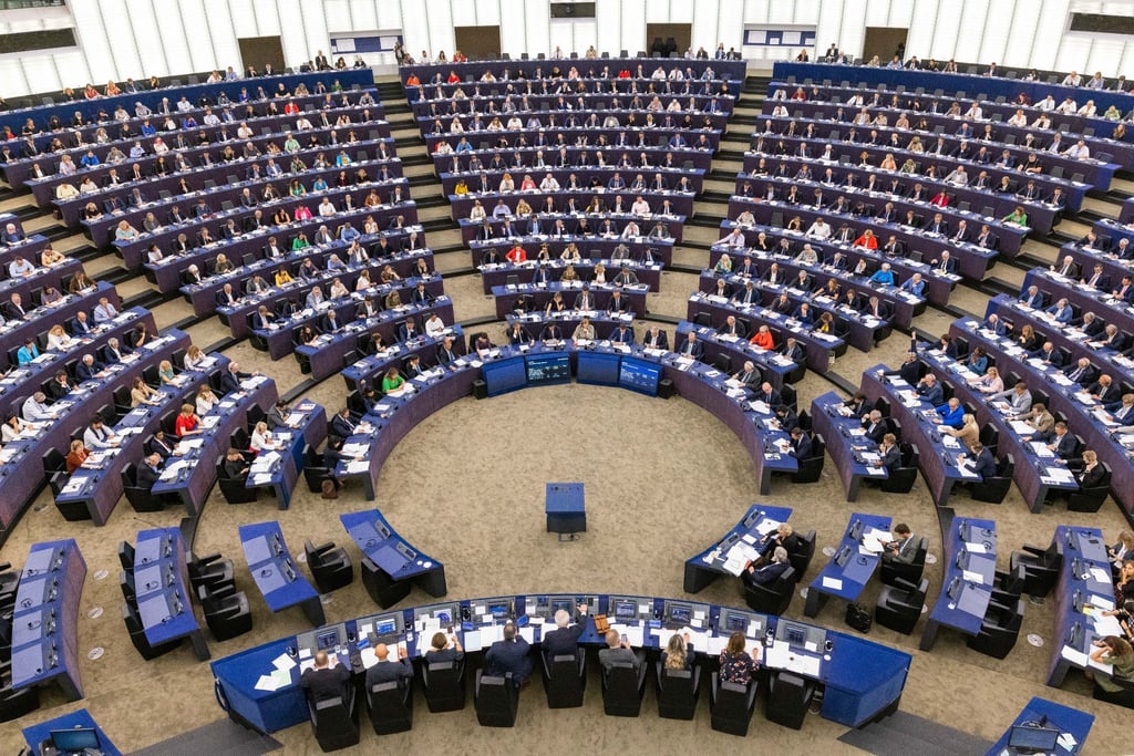 Der Sitzungssaal des EU-Parlaments in Straßburg (Archivbild).