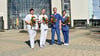 Jasmin Voigt, Lena Rosenkranz, Jonas Rabe und Isabell Klitzsch (v.l.) sind die neuen Mitarbeiter im Gesundheitszentrum Bitterfeld/Wolfen. 