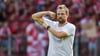 Mainz-Trainer Bo Svensson ließ nach dem letzten Heimsieg gegen RB Leipzig im August 2021 die Muskeln spielen.