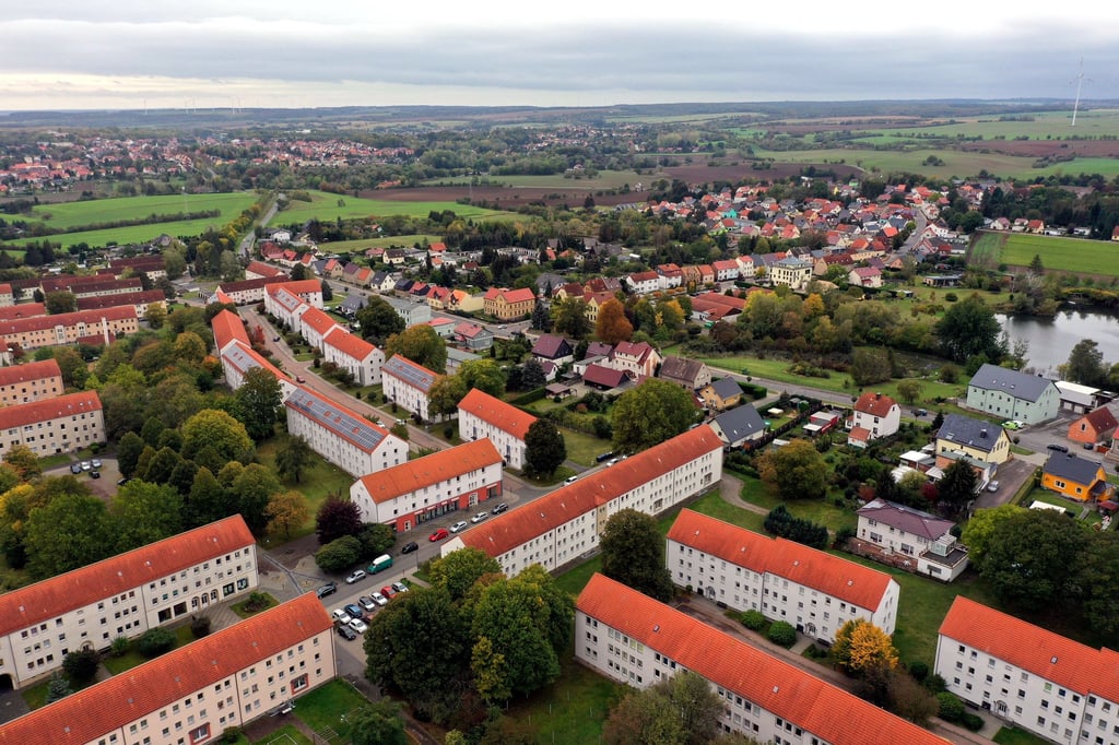 Symbolfoto - Benndorf aus der Vogelperspektive.