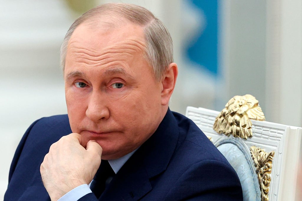 Kremlchef Wladimir Putin während einer Sitzung in Moskau.
