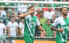 Werder Bremens Niclas Füllkrug freut sich über ein Tor.