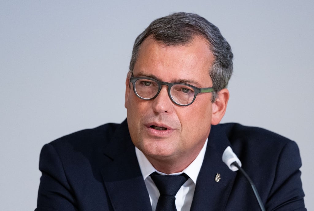 Gerald Haug, Präsident der Leopoldina, spricht während einer Veranstaltung in Halle (Saale).