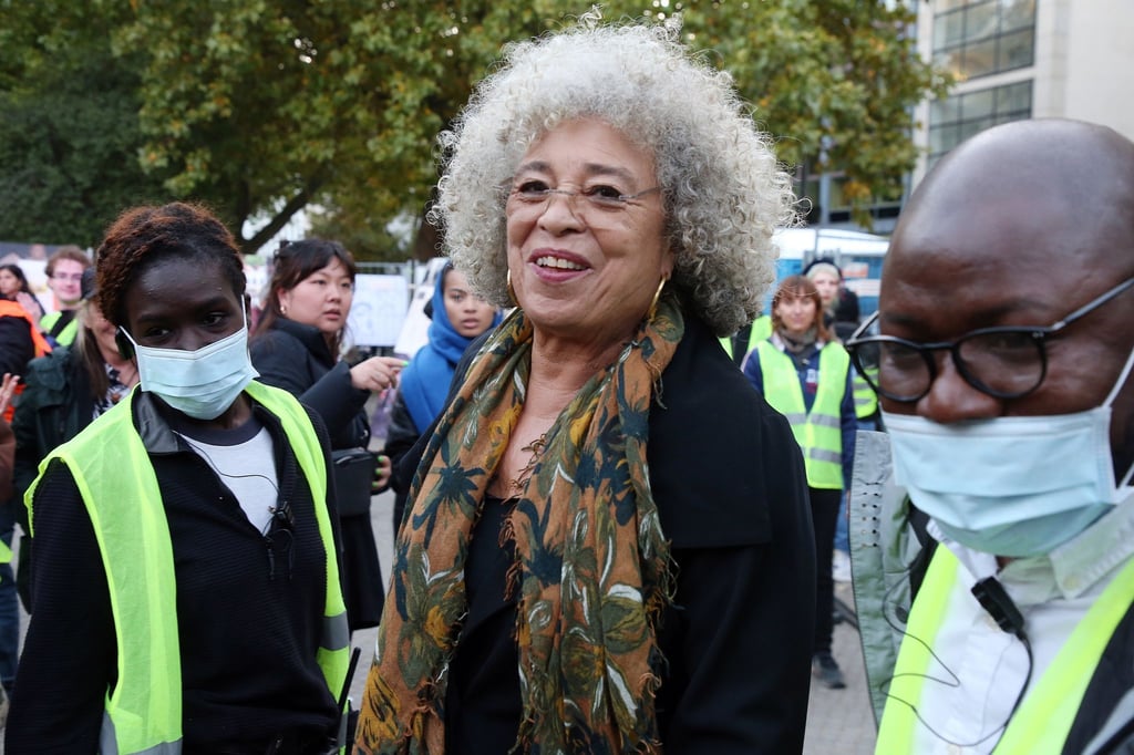 Die Bürgerrechtlerin Angela Davis zu Besuch in Berlin.