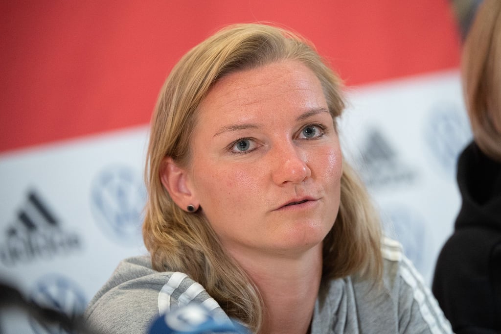 Fußballspielerin Alexandra Popp spielt in der deutschen Nationalmannschaft der Frauen.