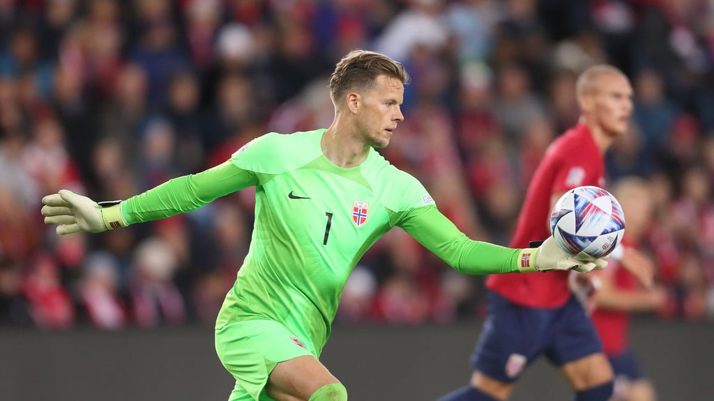 Leipzigs neuer Keeper Örjan Nyland stand zuletzt Ende September für Norwegen in der Nations League im Tor.