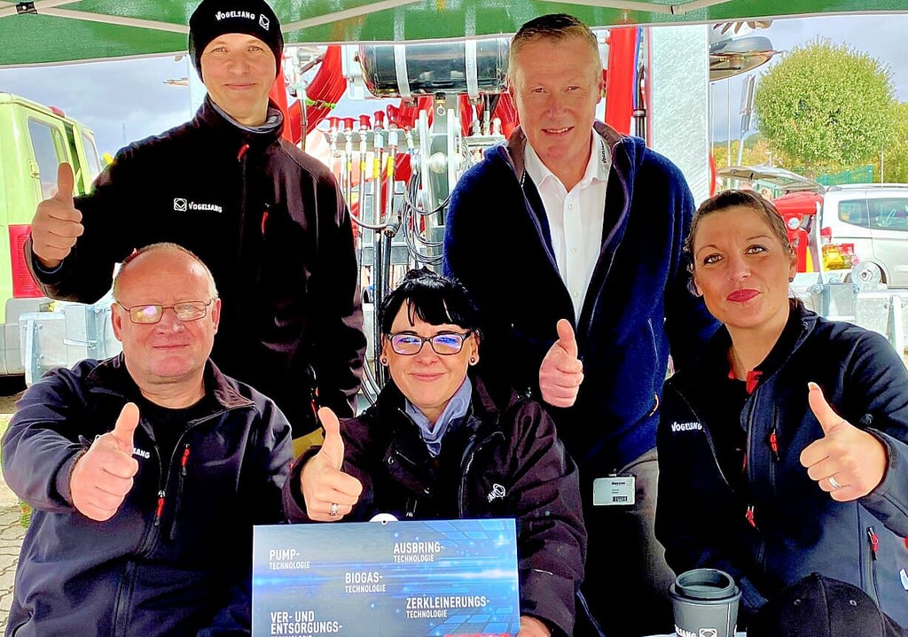 Das Team der Firma Vogelsang stellte sich am Samstag auf der Job-und Ausbildungsmesse in Rothenschirmbach vor.