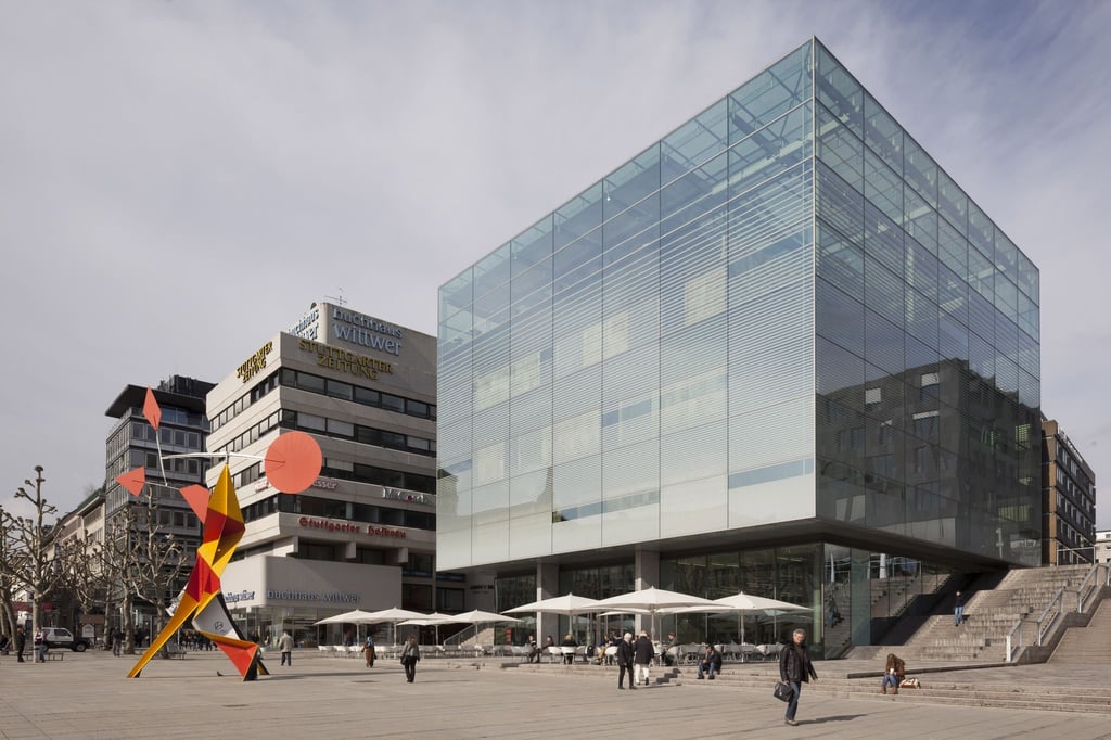 Das Kunstmuseum Stuttgart in der Innenstadt. Es ist in diesem Jahr zum „Museum des Jahres“ gewählt worden.