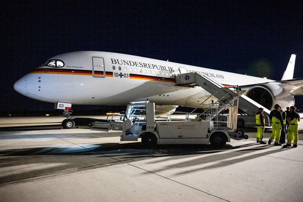 Der Airbus A350 der Deutschen Flugbereitschaft mit dem Bodo Ramelow nach Chile reisen wollte.