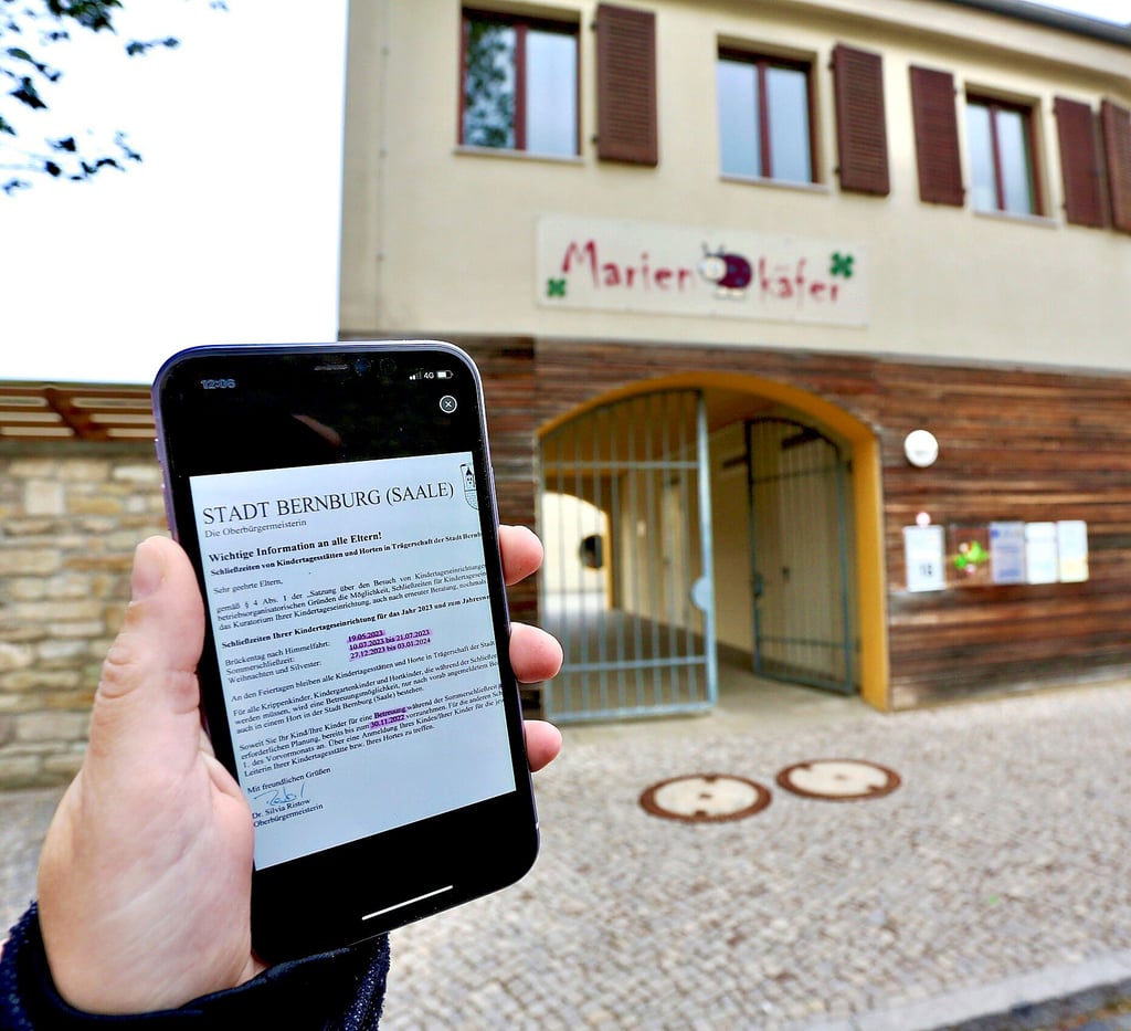 Die Kitas der Stadt Bernburg sollen im Sommer 2023 für zwei Wochen geschlossen bleiben. Das gilt aber nicht für die Kita Marienkäfer in der Bernburger Talstadt. Dort hat sich das Kuratorium für vier einzelne Schließtage entschieden.