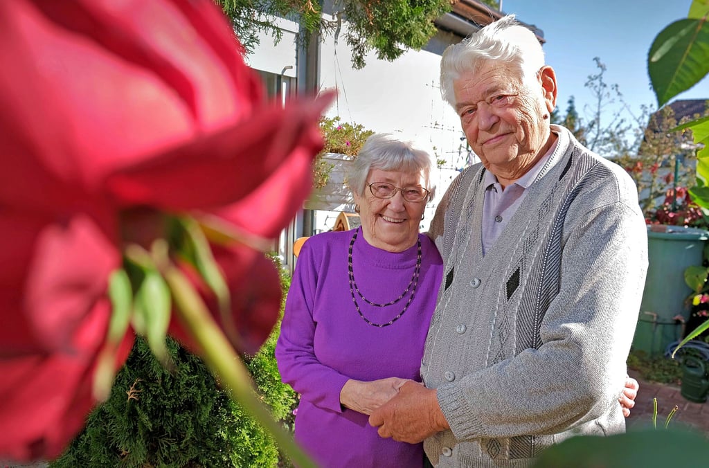 Glückliche Zweisamkeit: Margot und Manfred Köhler feiern Gnadenhochzeit.