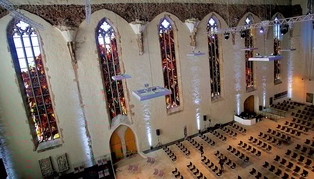 Die Johanniskirche in Magdeburg kann auch für Tagungen und Kongresse gebucht werden.