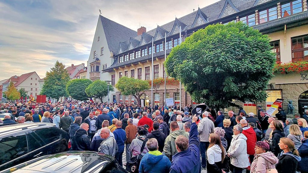 Demonstration Erneut Proteste am Montagabend in Aschersleben