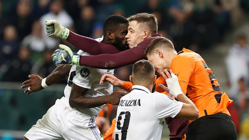 Als die Schädel zusammenprallten: Antonio Rüdiger und Anatolij Trubin