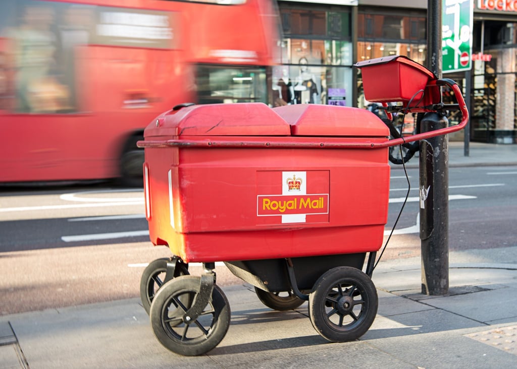 Ein Buggy der Royal Mail in London.